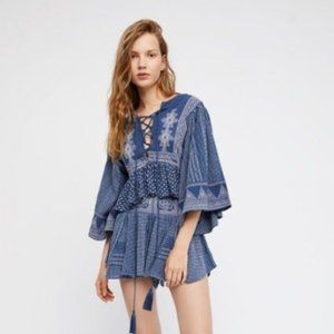 Free People Shorts & Top Boho Set